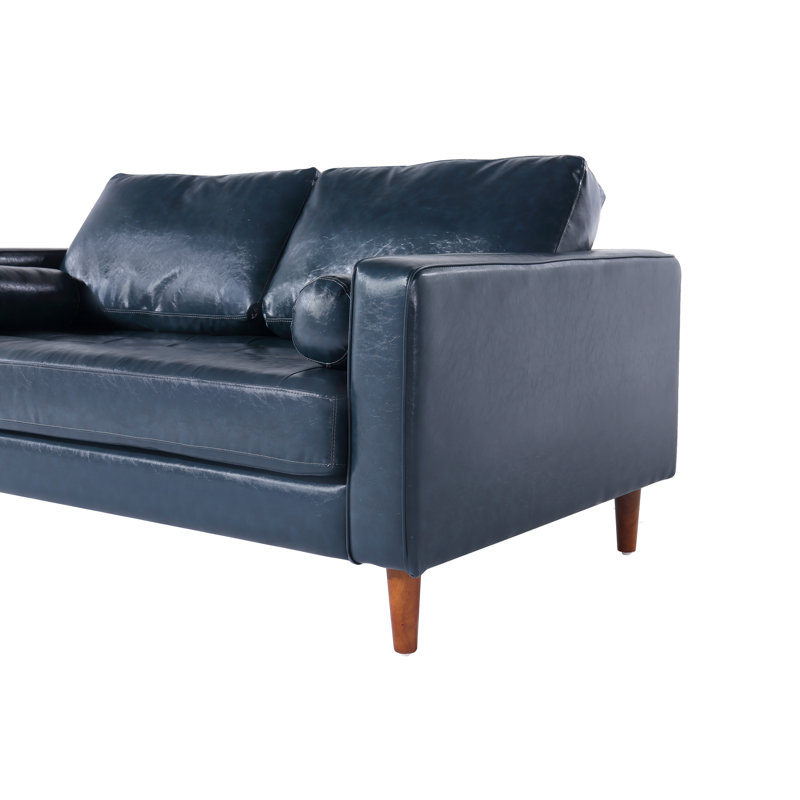 Causeuse en cuir Cosmic Bastimentos, Cuir véritable bleu