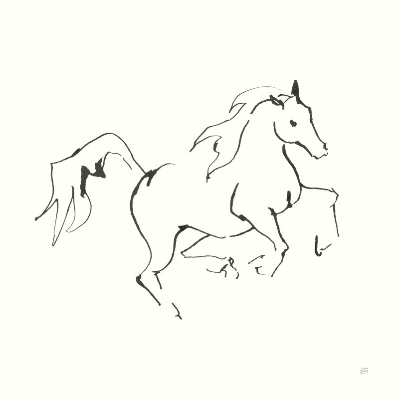 Cheval de ligne V, H 12 po x l 12 po