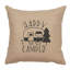 Coussin Wooded River Image - Happy Camper - Lin naturel-1678076267