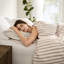 3 Pcs King Duvet - Natural Linen And Rayon Cotton Fabric, Soft Handfeel, Classic Stripe, Standard 100 Product, Comfortable Sleep, Sophisticated Appeal, Machine Washable