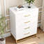 4-Drawer Tall Dresser With Soft-Close Glides, Anti-Tip Design, Space-Saving Storage Chest For Bedroom & Closet-1993598618