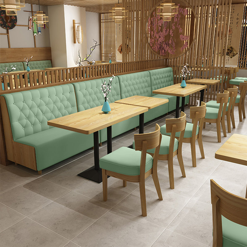 Banc de salle à manger en similicuir, Vert