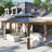 Aluminum Patio Hardtop Gazebo with Double Roof: Durable Protection and Stylish Design-93795748