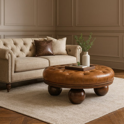 Solid Wood Four Leg Coffee Table