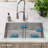 Crosstown 32" L x 19" W Double Basin Undermount Kitchen Sink