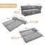 Matériau en chenille COOLMORE, peut être combiné à volonté, compression complète sans installation, conception de sac latéral intime, occupe petit espace