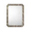 Ravine Wood Wall Mirror, Sand Grey