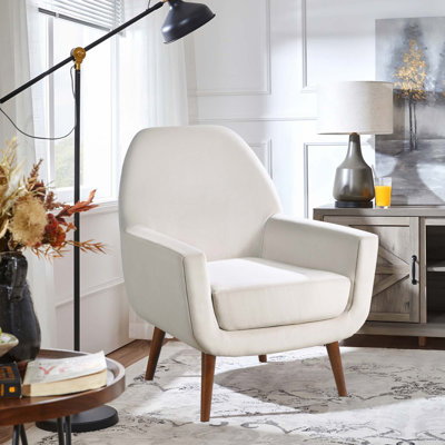 Fauteuil en velours Astrid