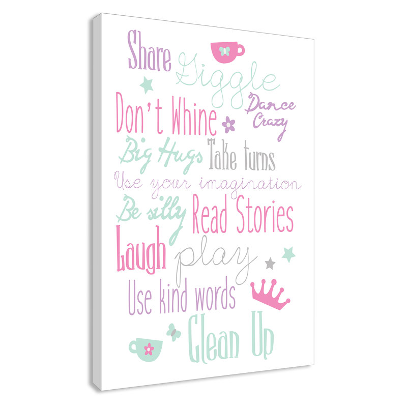 Art sur toile, filles, H 36 po x l 24 po x P 1,5 po