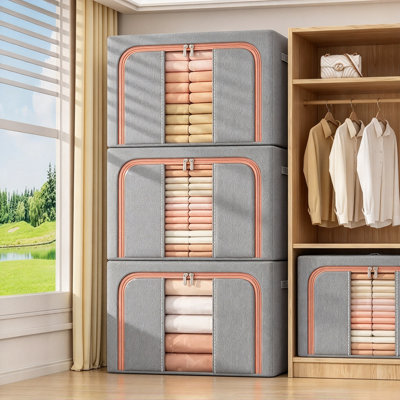 Ensemble de sacs en tissu avec cadre en métal (très grand - 100 L)