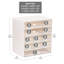  Organisateur de métier empilable avec tiroirs, tour de rangement modulaire, emboîtement pour fournitures d'art, fournitures de bureau, couture, perles, plastique, lot de 5, blanc