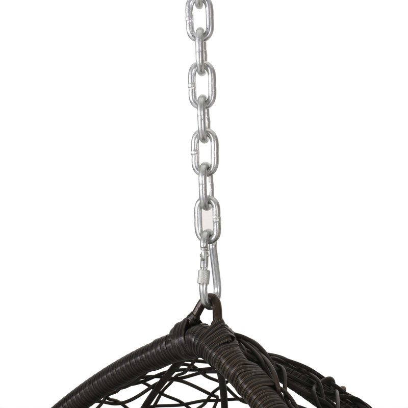 Chaise suspendue Castaic avec chaîne de 8 pi, Brun, Kaki