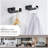 Angle Simple Double Towel Hook
