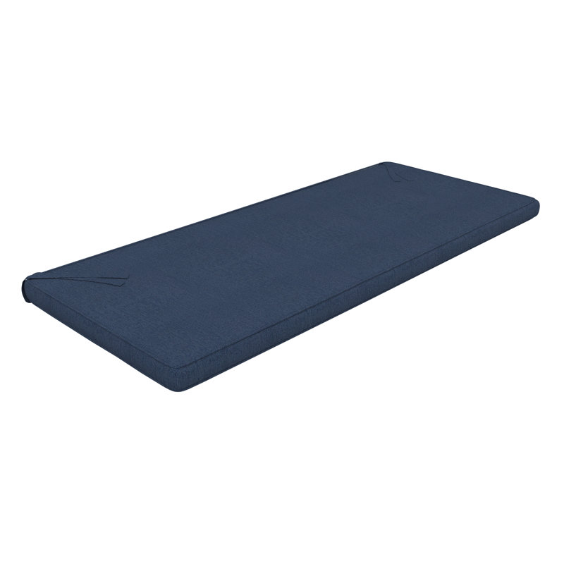 Sunbrella® Indoor/Outdoor Bench Seat Cushion, 3" Thick, 40" W x 17" D, Sunbrella® Spectrum Indigo