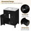 Meuble-lavabo simple 24 po avec plateau en céramique-1203085279
