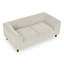 Canapé pour animal de compagnie rectangulaire moderne avec dossier et accoudoirs, canapé moelleux pour chien de petite et moyenne taille, 39,5 po x 23 po x 14 po-540895125