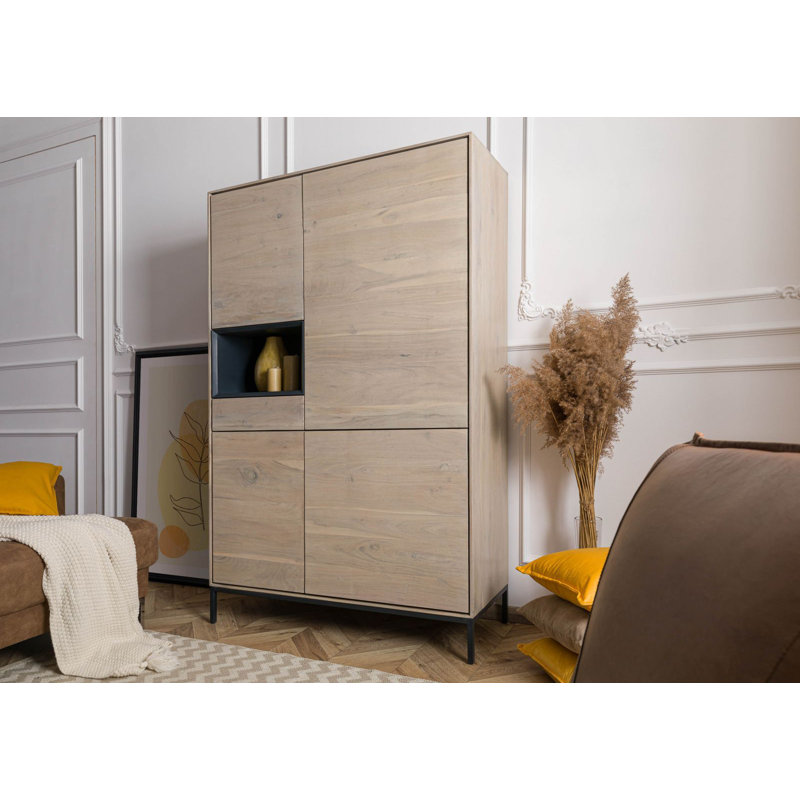Chicago 111cm Solid Wood Sideboard