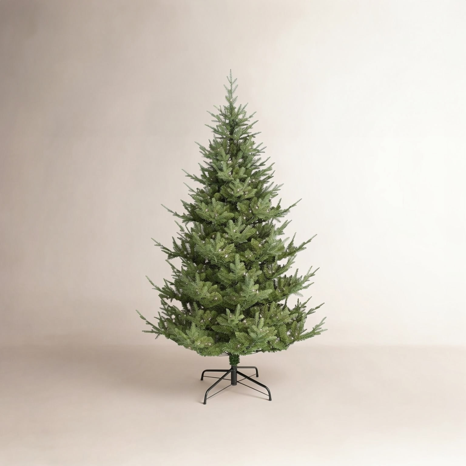 Flocked Pre-Lit Spuce Christmas Tree, 6' 6" H