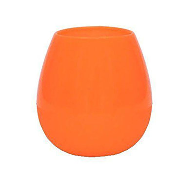 Ensemble de 2 verres japonais en silicone orange