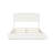 Toph Modern Off-White/Eggshell Solid Wood Low Profile Bed with Headboard-69996655