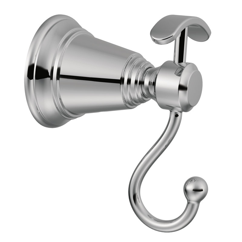 Rothbury Wall Mounted Double Robe Hook, Chrome
