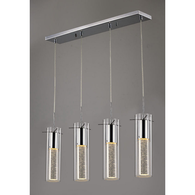 Ohashi Modern 4 Light Cylinder Pendant 