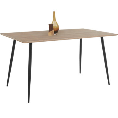Dejean Rectangular Dining Table with Steel Base