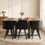 Ensemble de table de salle à manger gigogne 7 pièces avec 6 chaises rembourrées-327857427