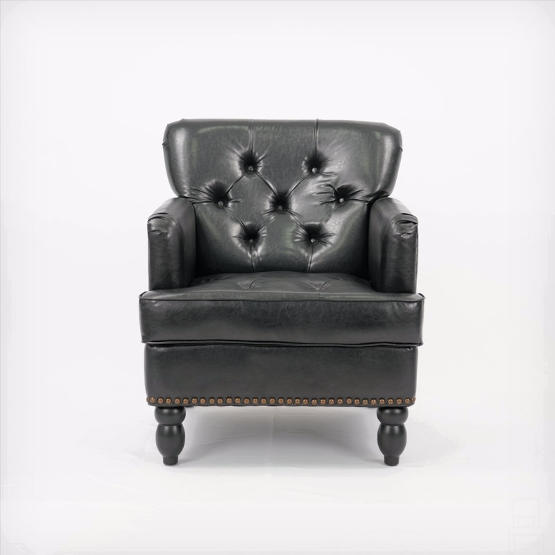 Fauteuil club rembourré en tissu Living Leisure