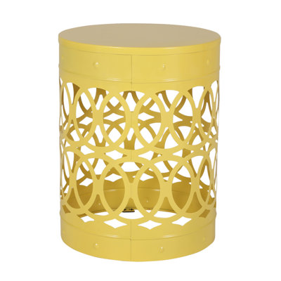 Asbel Round Metal Outdoor Side Table