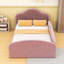 Lit de sol rembourré avec tête de lit, longerons et poche de rangement-1199059488-1199059489