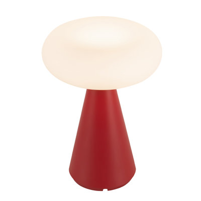 Zest 9-in Red Dimmable LED Exterior Portable Lamp