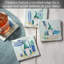 Ensemble de 4 sous-verres Coastal Gnomes