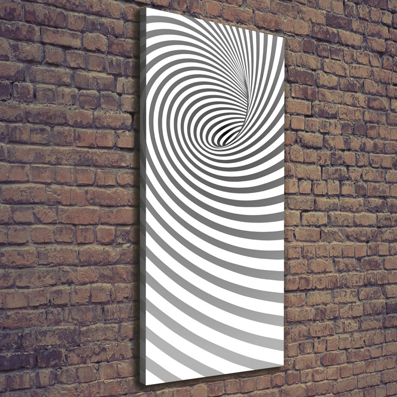 Spiral With Stripes - Wrapped Canvas Print