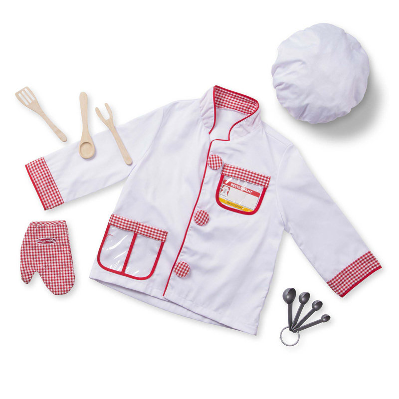 Melissa & Doug Chef Role Play Costume Set Learning Tools