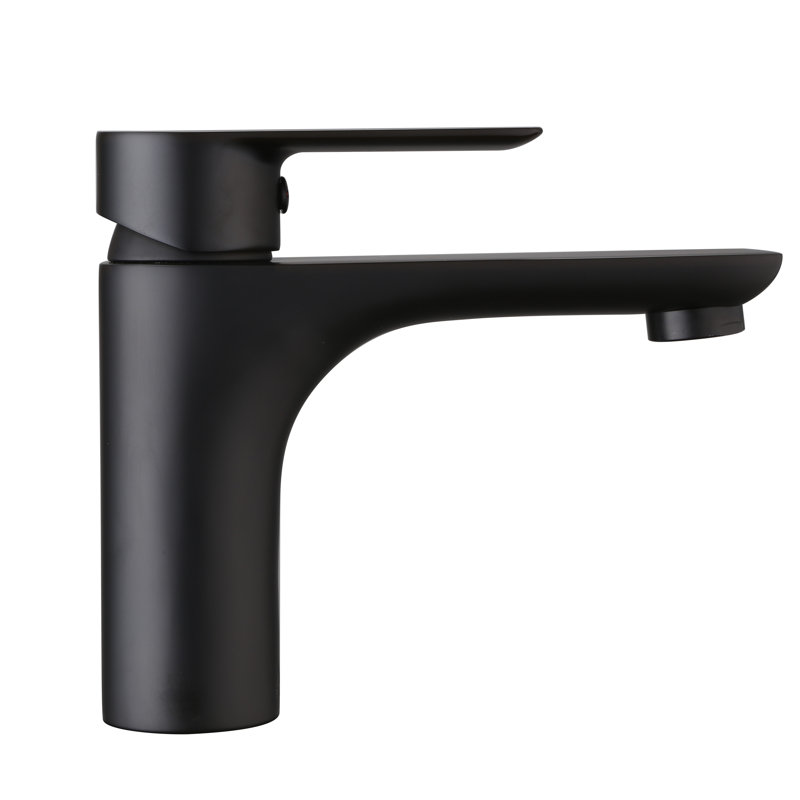 Single-Hole Single-handle Bathroom Faucet, Black