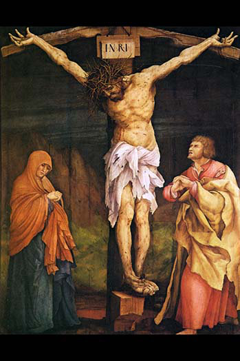 « crucifixion »-reproduction d’art, H 36 po x l 24 po
