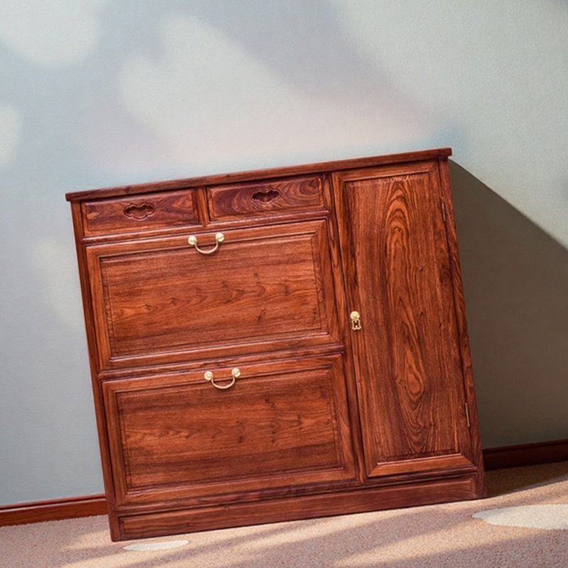 High quality solid wood storage shoe cabinet