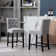 Bryanna Upholstered Counter Stool with Solid Wood Frame