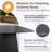 5 Modern Outdoor Dining With 44" Sintered Stone Table, Flared Base, 4 Swivel Rocking Chairs, Cushions And Easy Seating/Exiting Pedestal Rust- Design