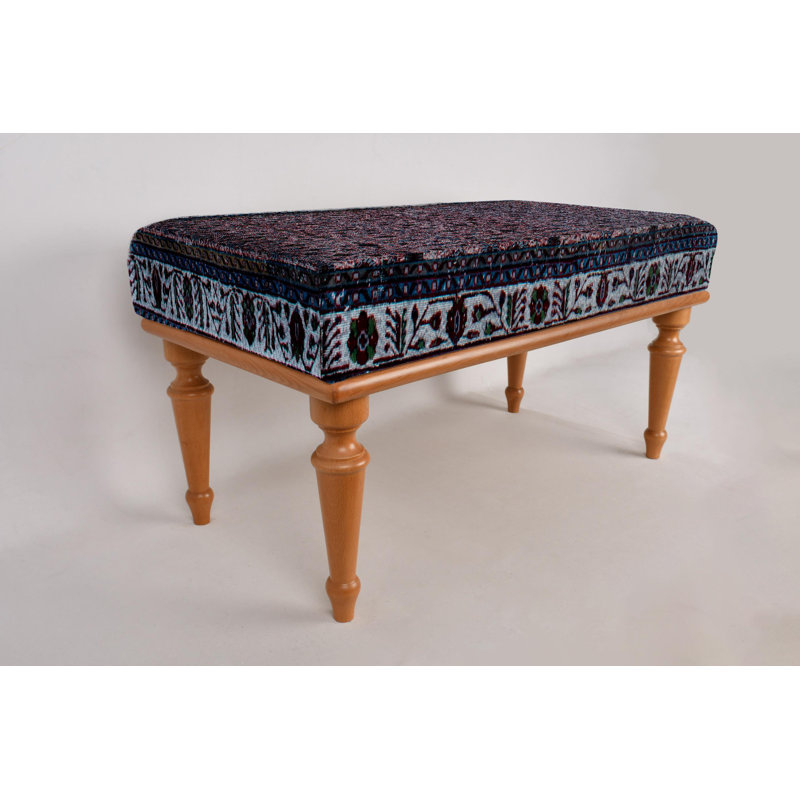 Banc de porte d'entrée, banc de table de salle à manger, banc de repose-pieds, banc rembourré, banc de tapis turc, banc Kilim, banc de décoration intérieure, banc fabriqué à la main
