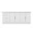 86.6" W Double-Sided Kitchen Island with Marble Surface, 6 Drawers, and 4 Doors