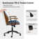 Oswina  37.75"H Modern Tilting Solid Wood Office Chair with Bent Wood