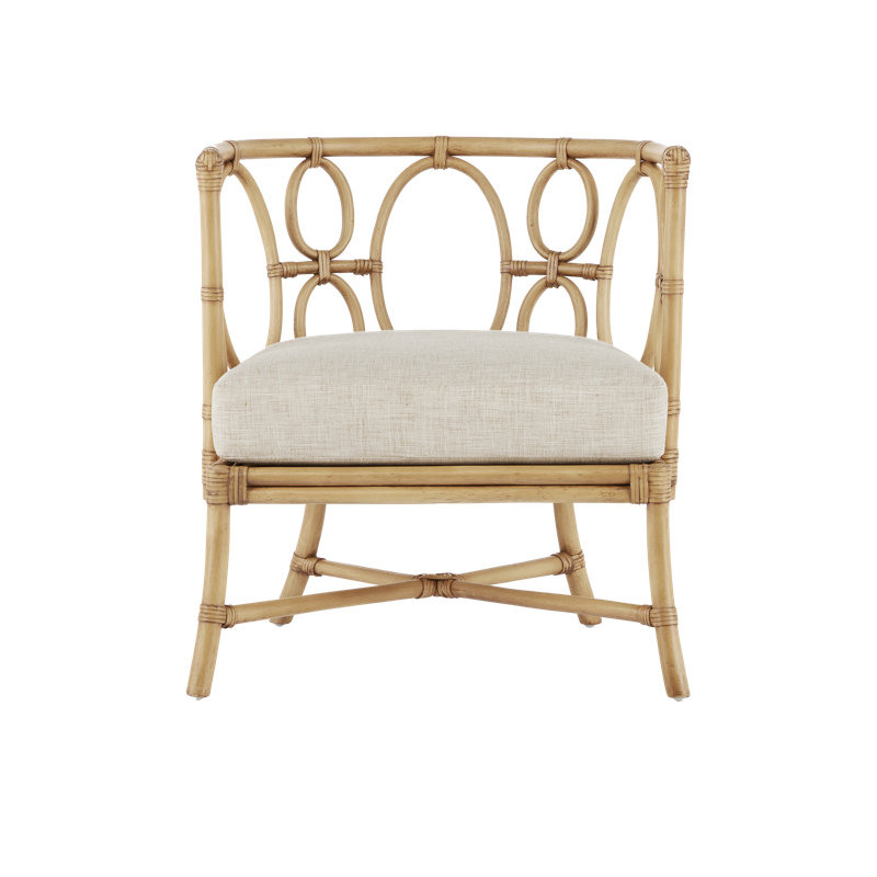 Tegal Barrel Chair, Finn Natural, Light Brown