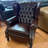 Chesterfield Push Back Recliner Leather