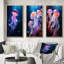«Ethereal Glow Jellyfish», 3 pièces sur toile-1924055156-1924055159