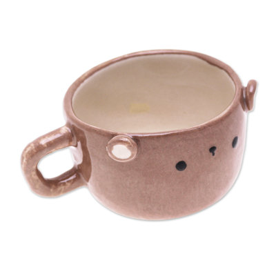 Trinx Handmade Bear Demitasse Ceramic Espresso Cup