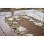 Chemin de table Magnolia on Brown-109404918