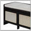 Banc de rangement avec tiroirs en rotin et bouton amovible-506135779