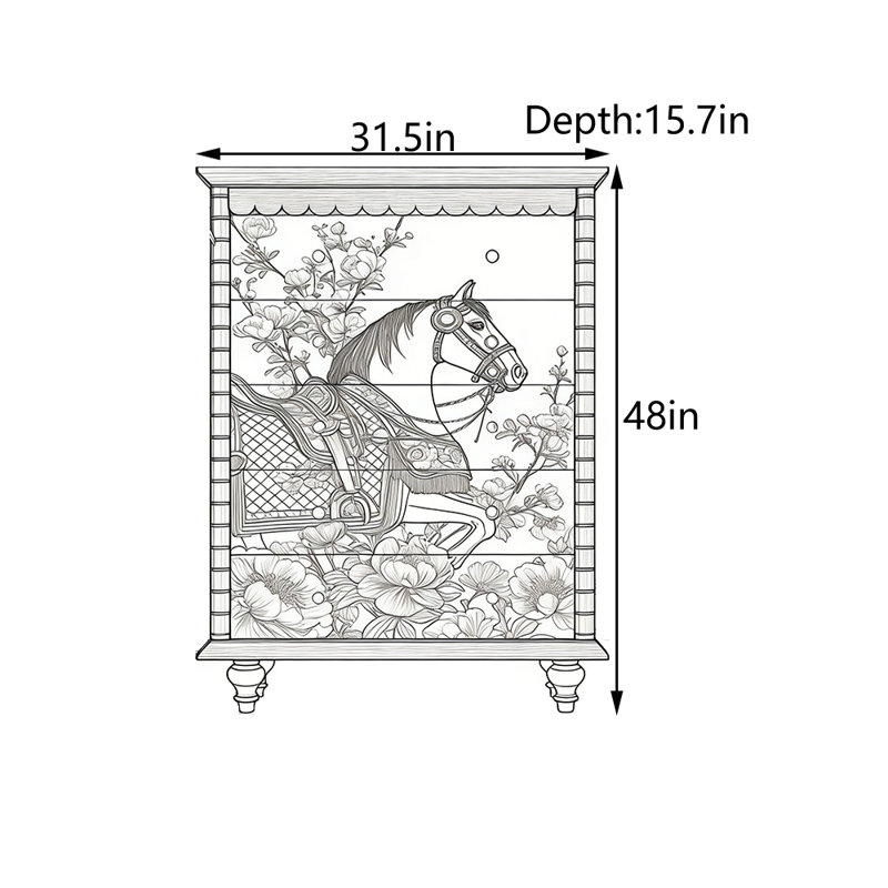 Armoire d'entrée en bois massif rétro français